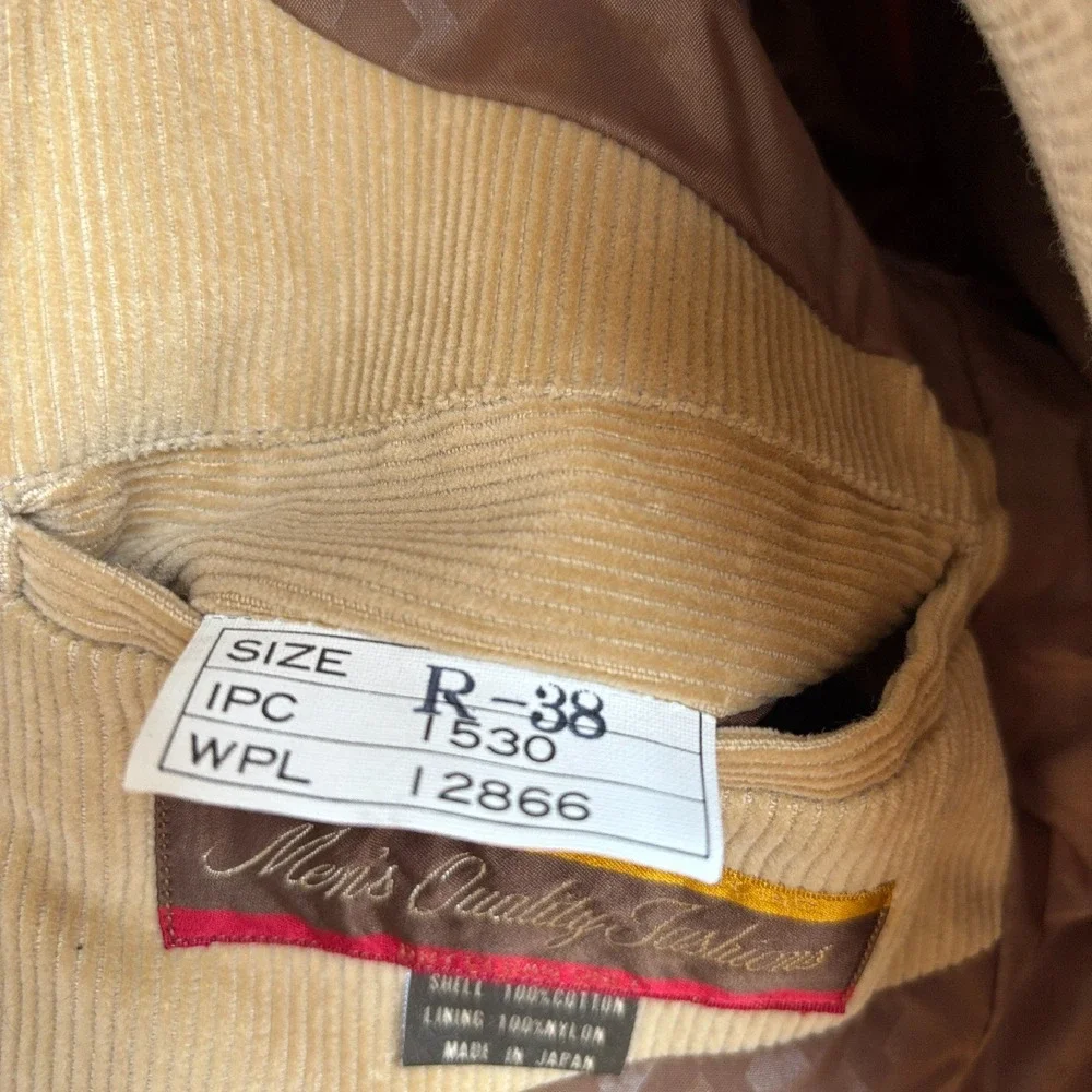 Montgomery Ward Corduroy Blazer Vintage Sport Coat Jacket Sz 38 M Made‎ in Japan